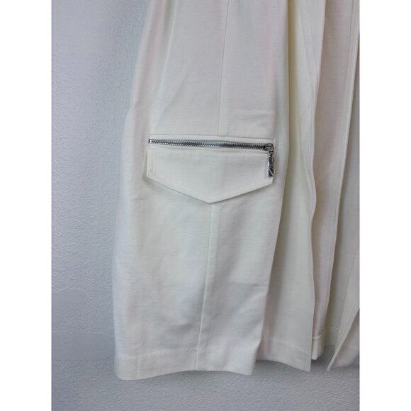 Chico's women's 3 or XL ivory sleeveless collared open front vest jacket NWT - Picture 4 of 7